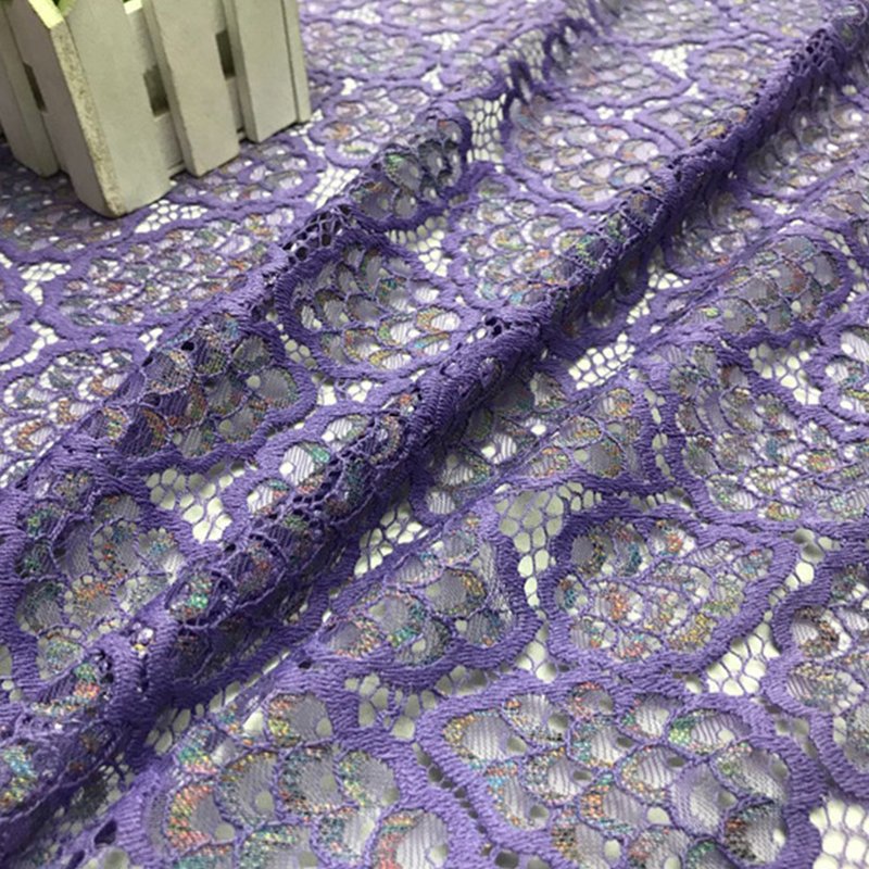 Lace Fabric Dress Cutwork Nylon for Women's Wear Wholesale Supplier 7
